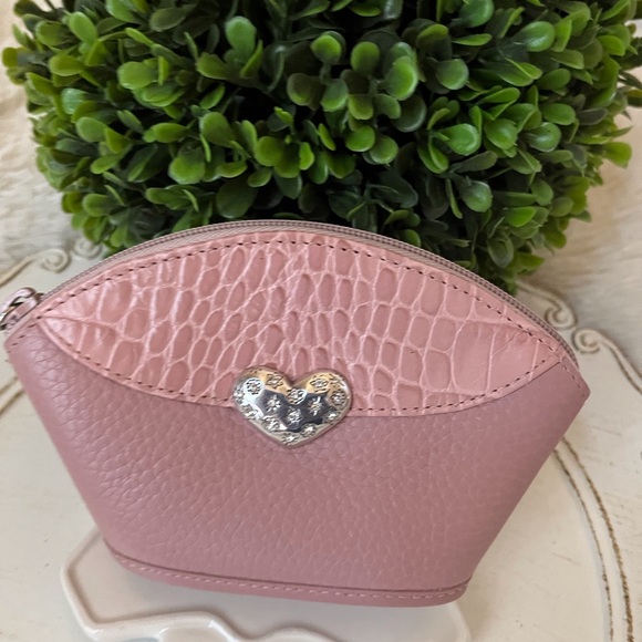 Brighton Handbags - Brighton Pink Mini Textured Cosmetic Bag